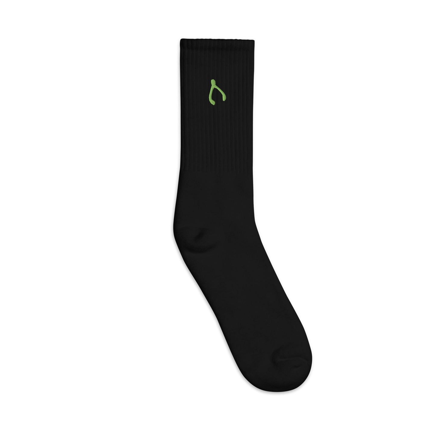 Green Wishbone Socks - Monetary Exchange