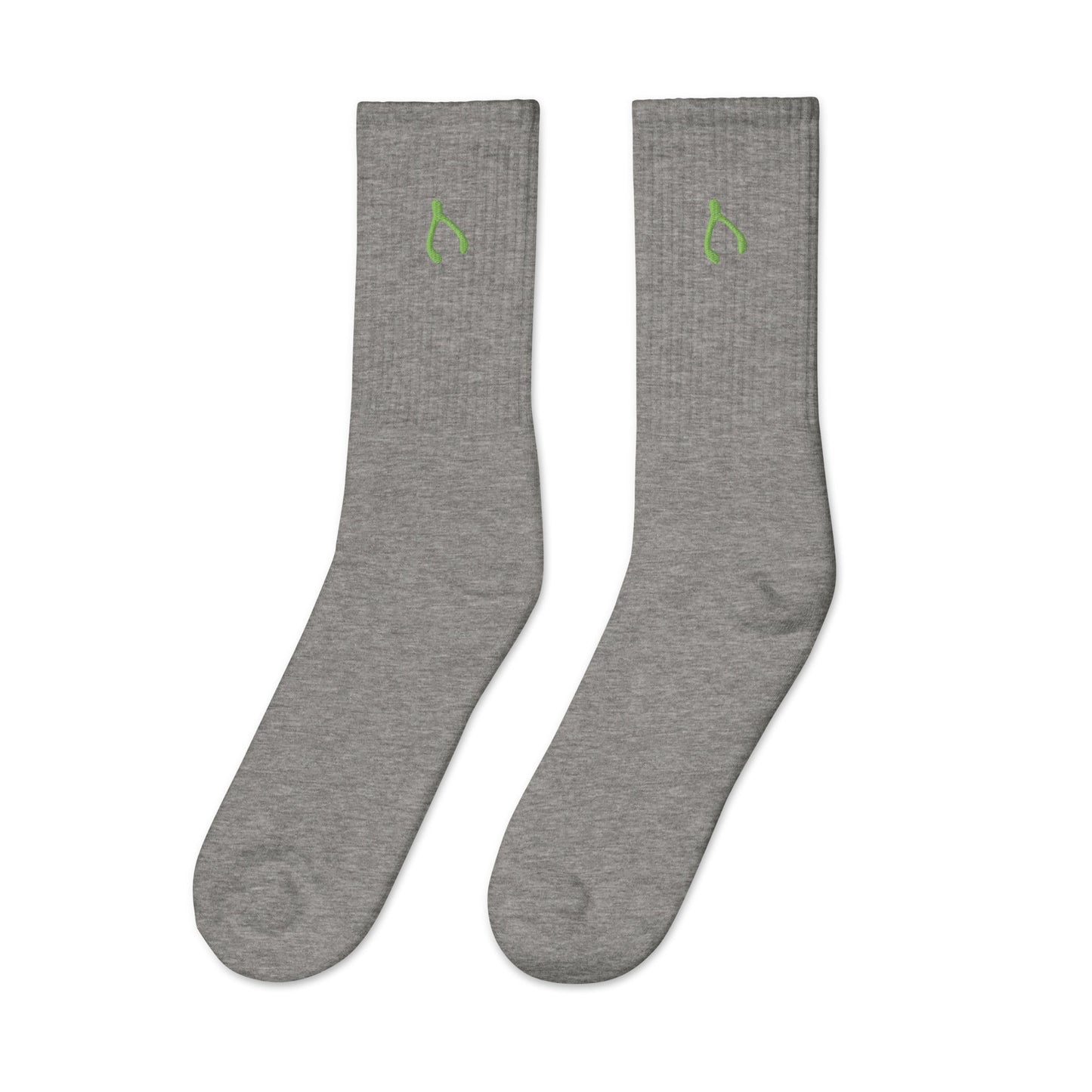 Green Wishbone Socks - Monetary Exchange