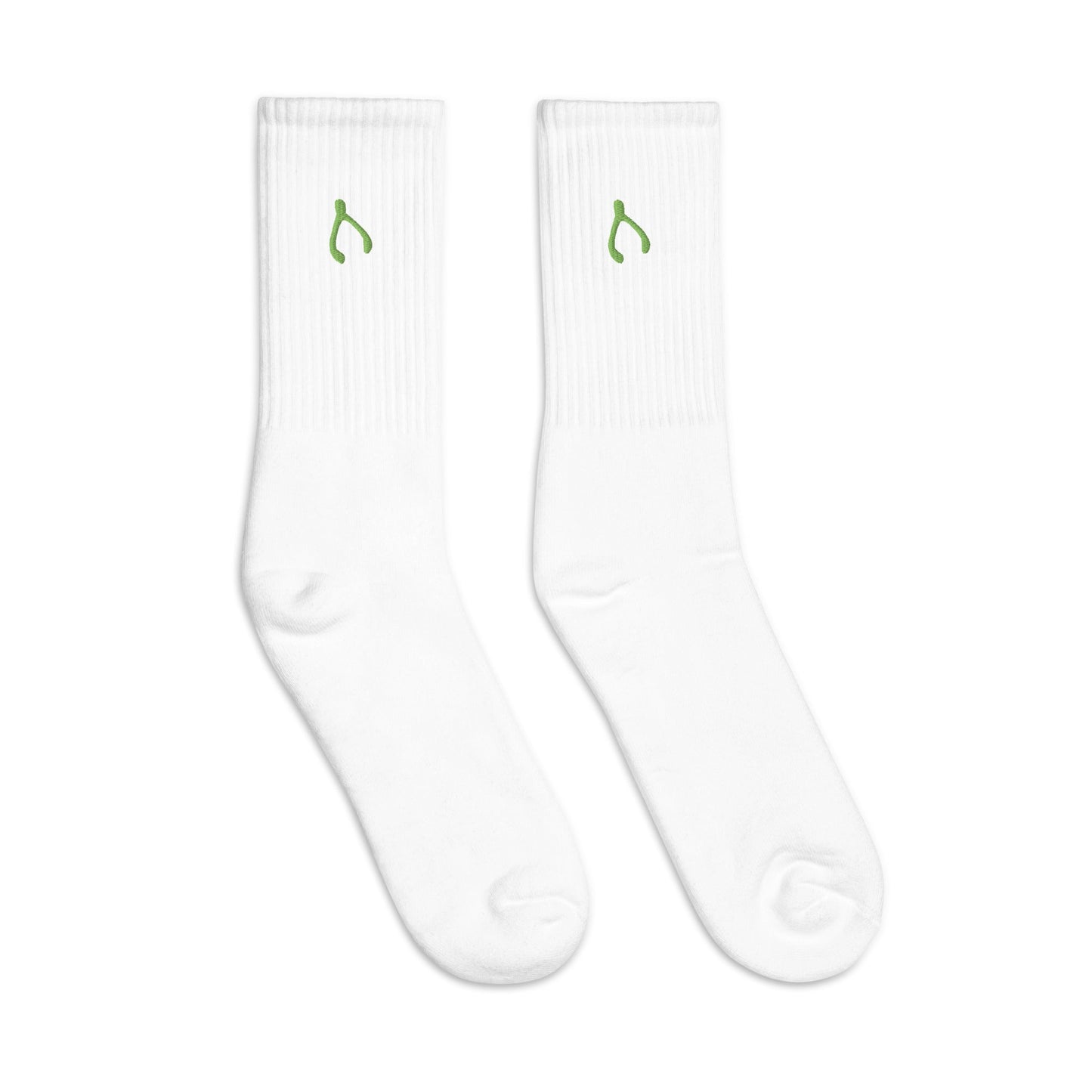 Green Wishbone Socks - Monetary Exchange