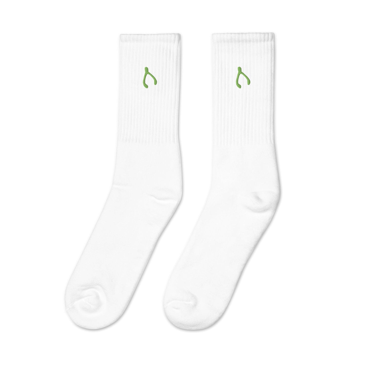 Green Wishbone Socks - Monetary Exchange