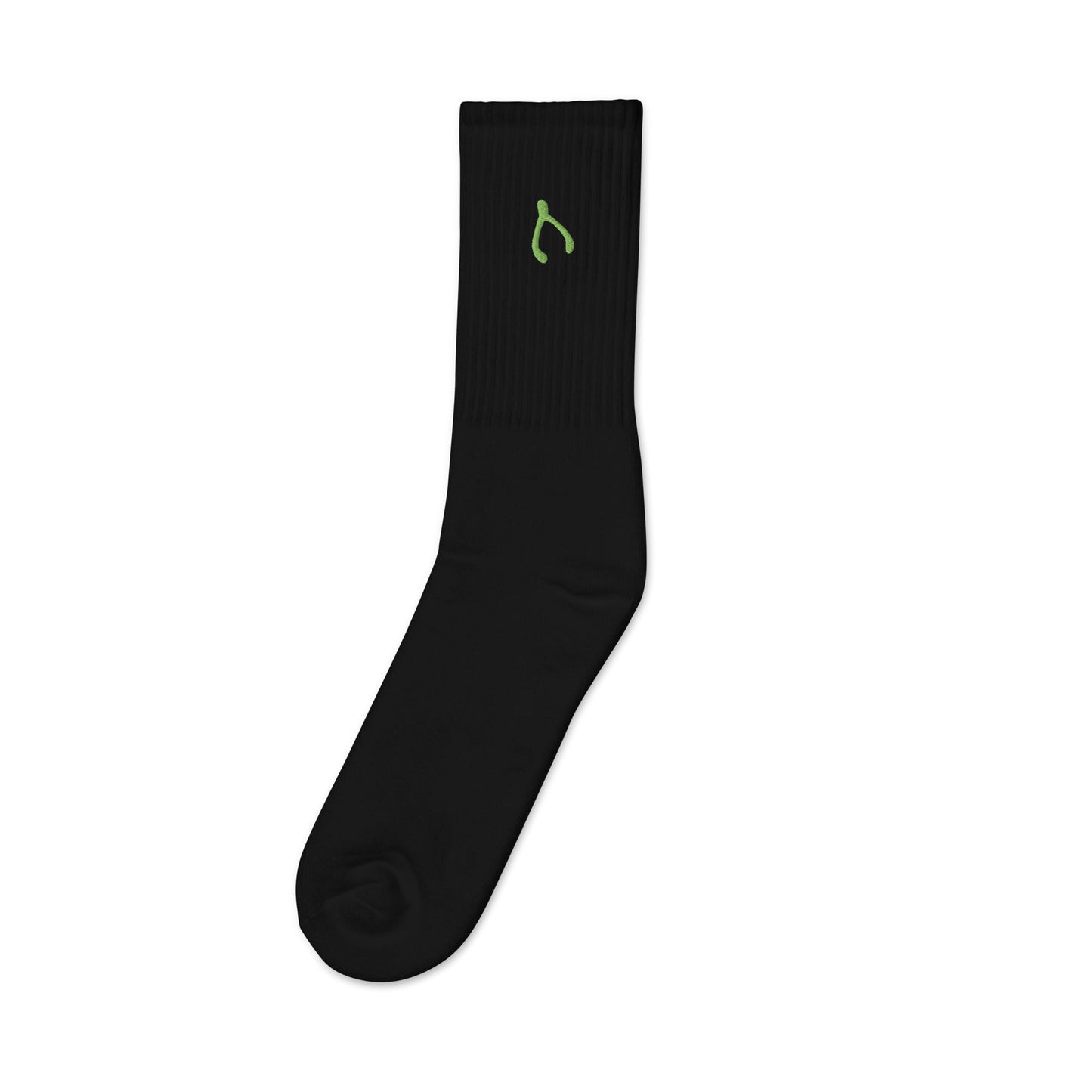 Green Wishbone Socks - Monetary Exchange