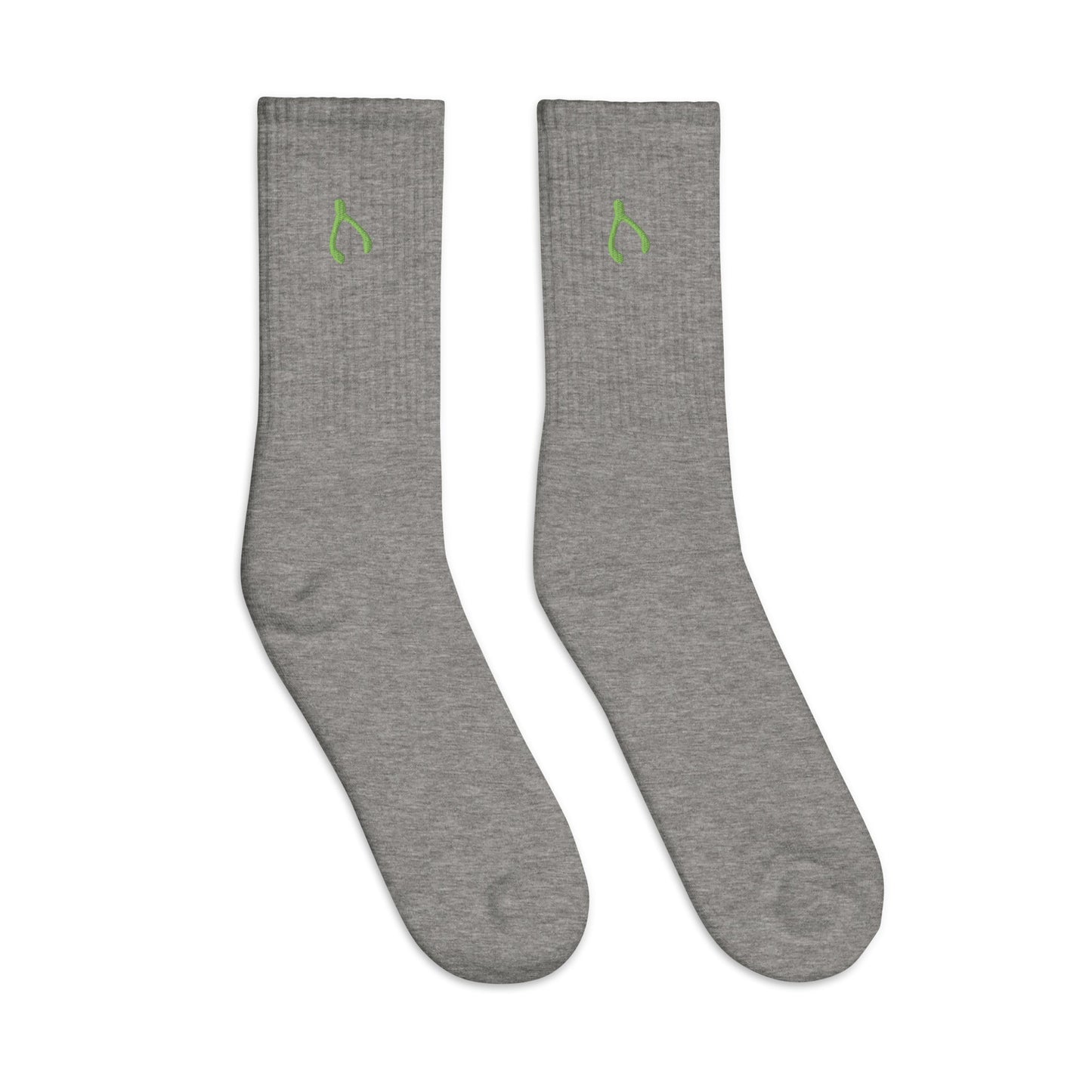 Green Wishbone Socks - Monetary Exchange