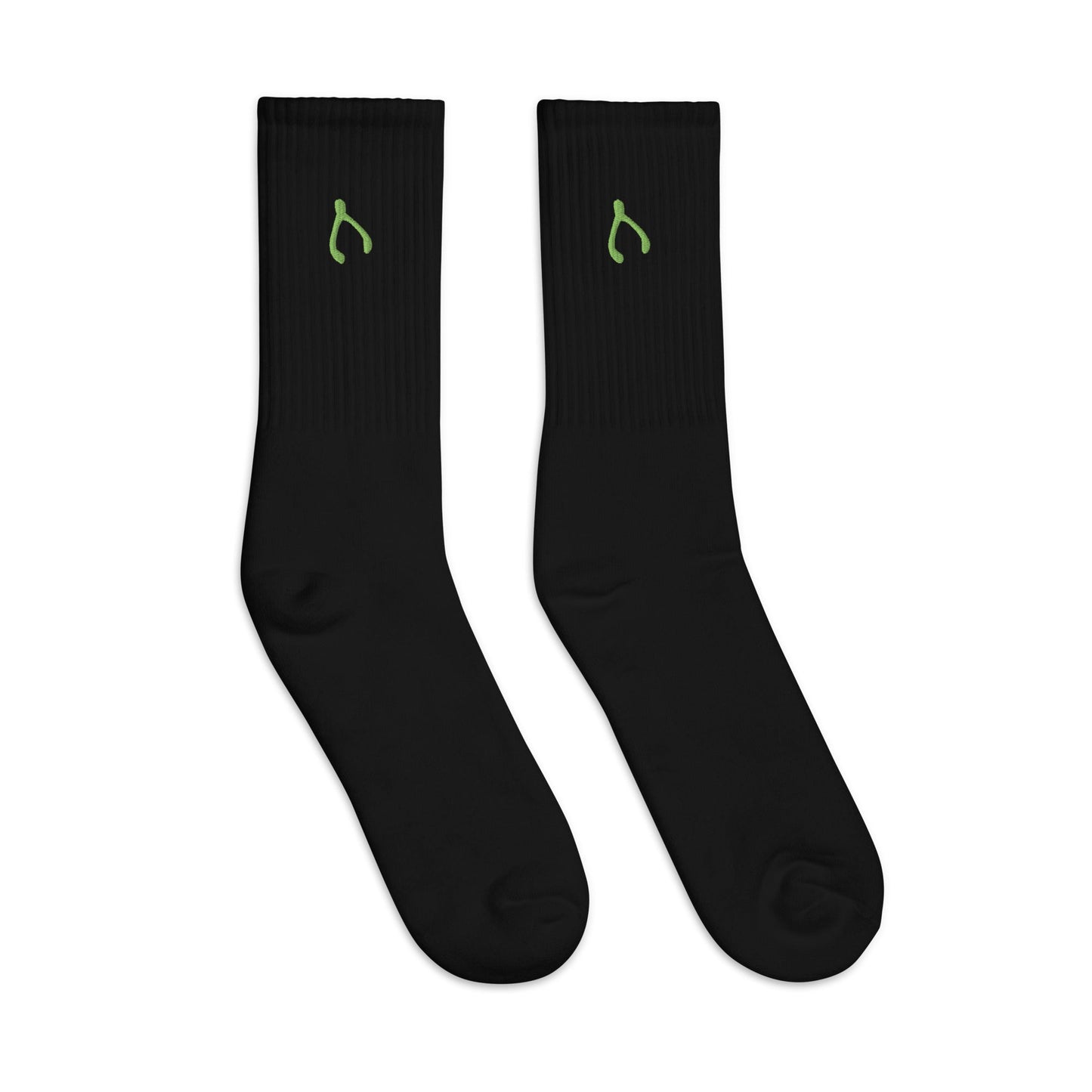 Green Wishbone Socks - Monetary Exchange