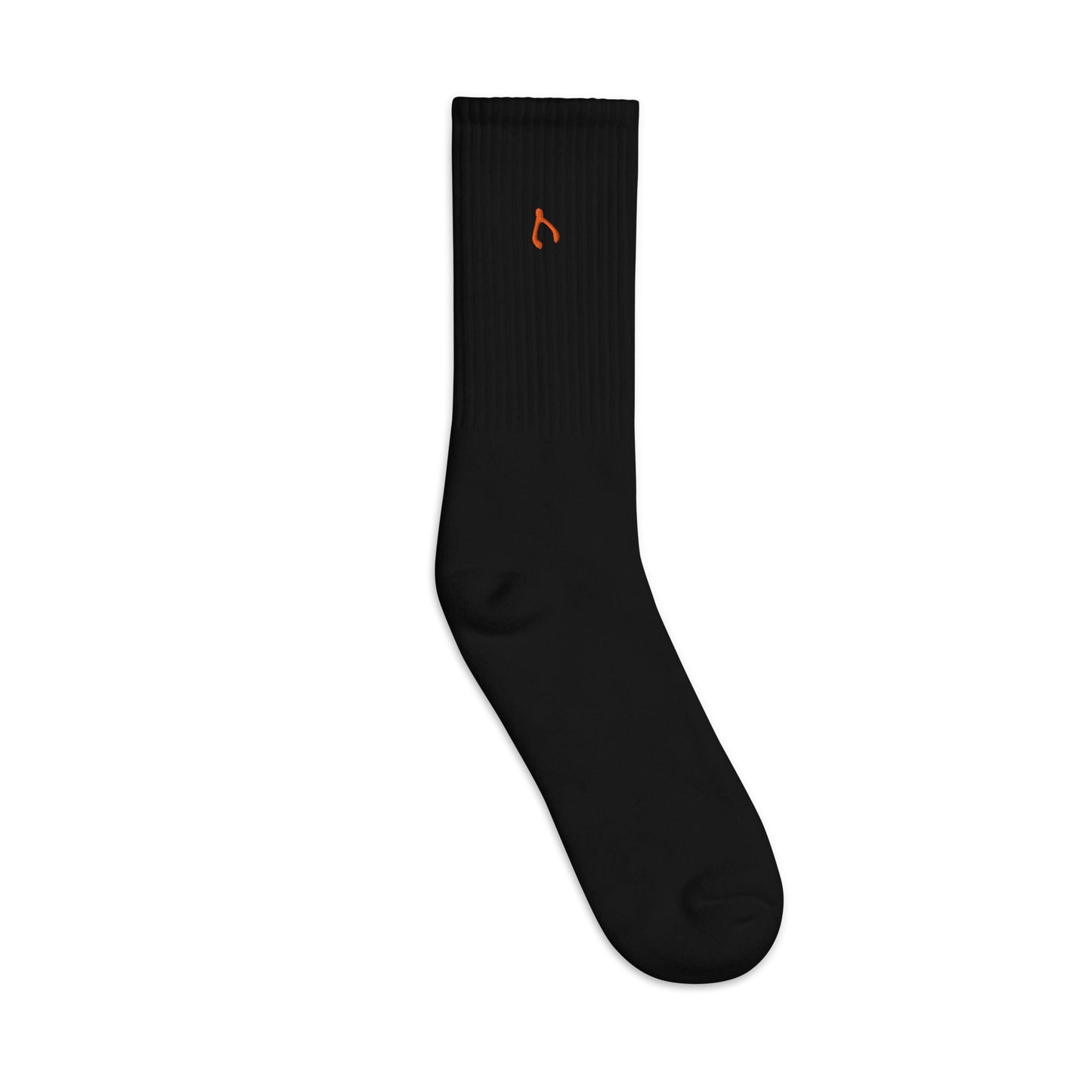 Orange/White Wishese Socks - Monetary Exchange