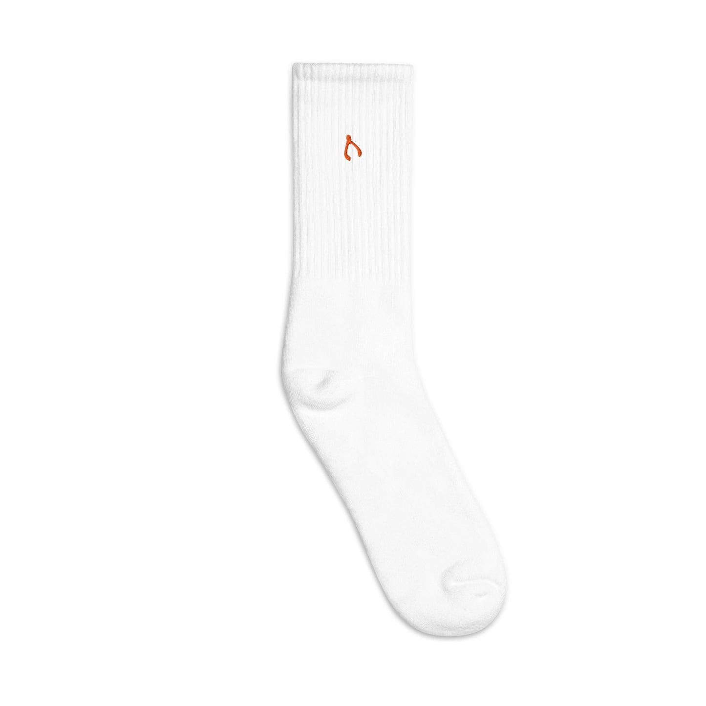 Orange/White Wishese Socks - Monetary Exchange