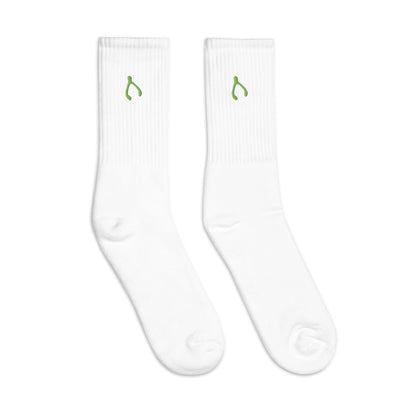 Green Wishbone Socks - Monetary Exchange