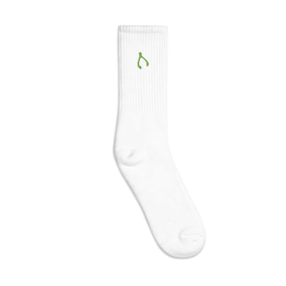 Green Wishbone Socks - Monetary Exchange
