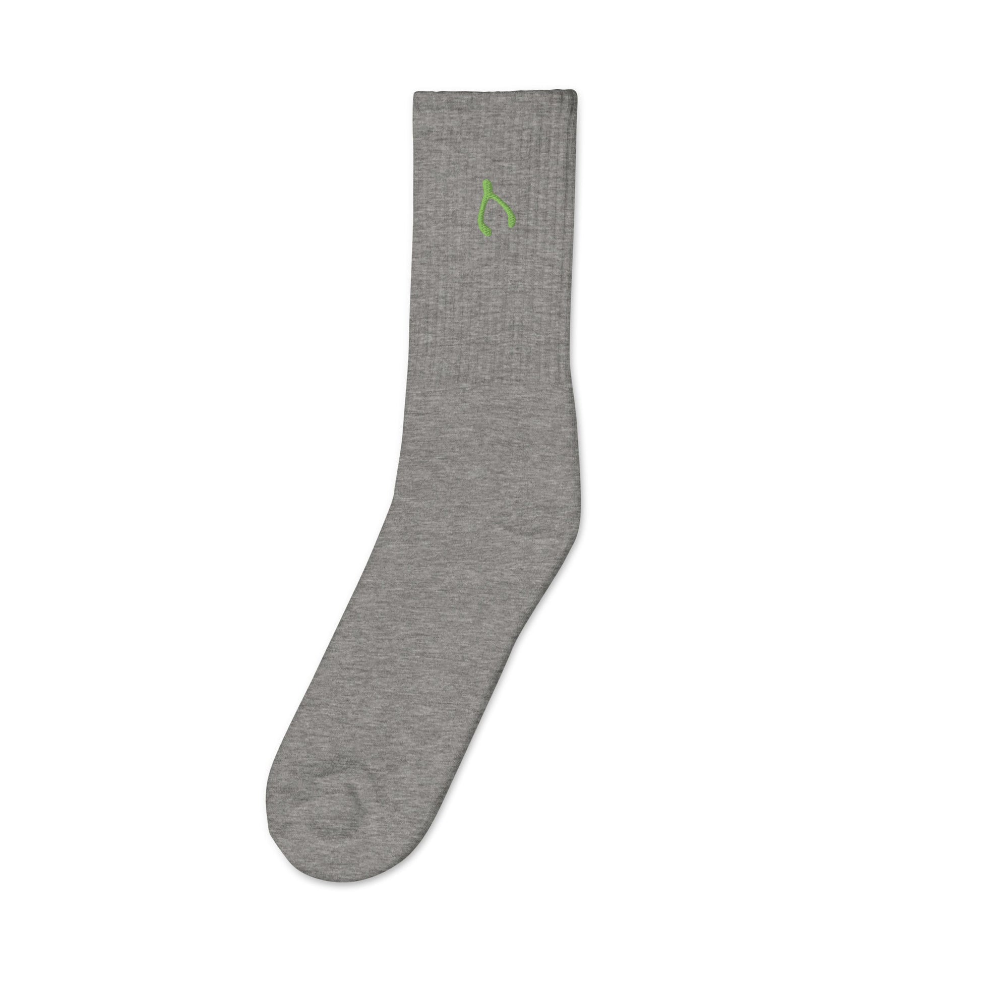 Green Wishbone Socks - Monetary Exchange