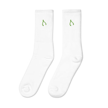 Green Wishbone Socks - Monetary Exchange