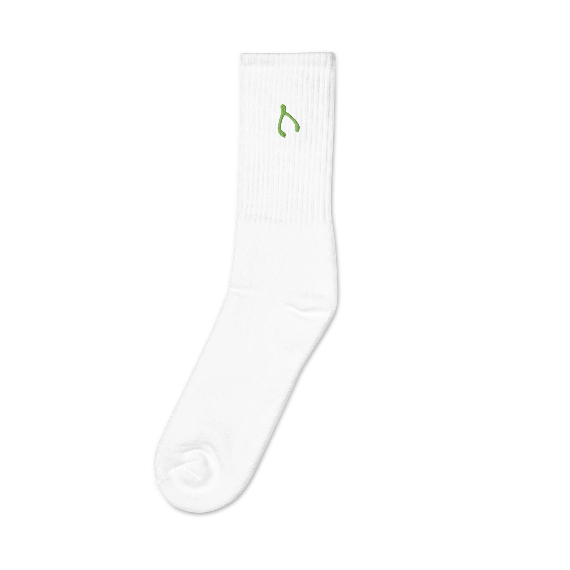 Green Wishbone Socks - Monetary Exchange