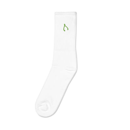 Green Wishbone Socks - Monetary Exchange