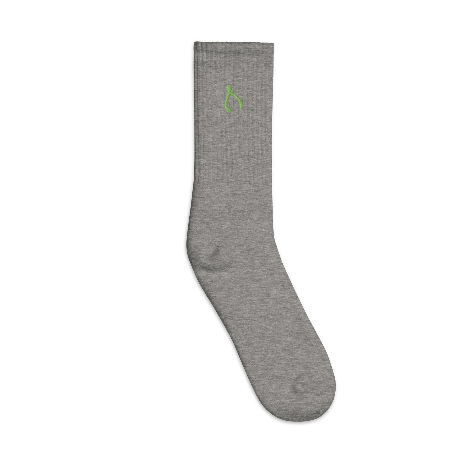 Green Wishbone Socks - Monetary Exchange