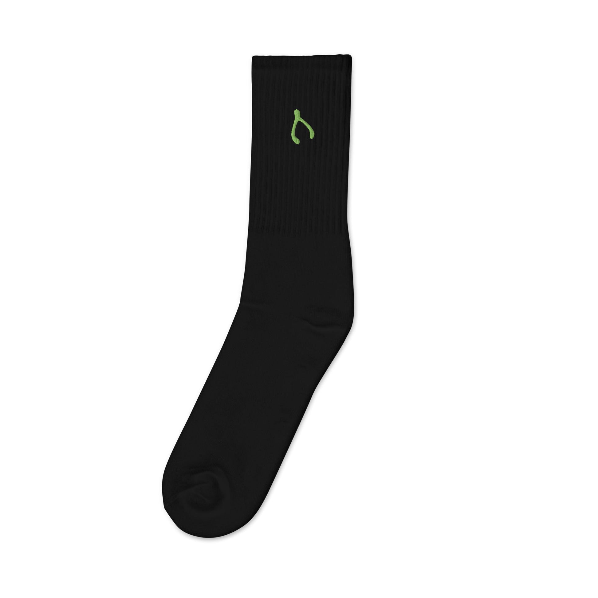 Green Wishbone Socks - Monetary Exchange