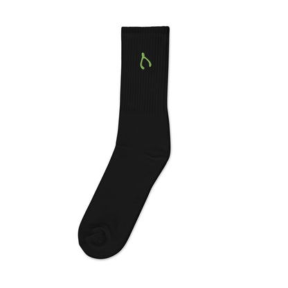 Green Wishbone Socks - Monetary Exchange