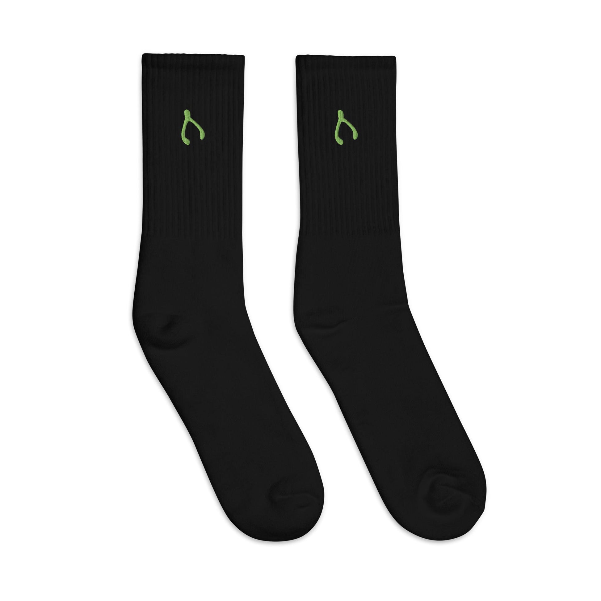Green Wishbone Socks - Monetary Exchange