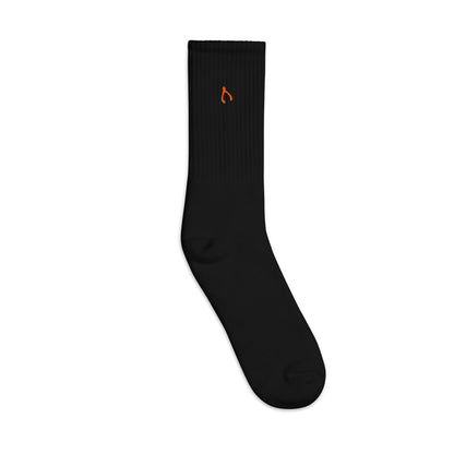 Orange/White Wishese Socks - Monetary Exchange